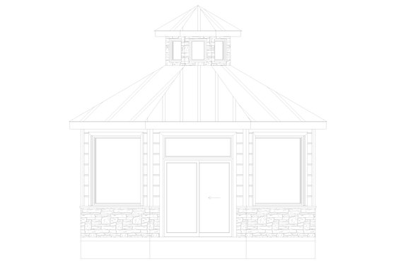 Exterior - Front Elevation 5 for Craftsman House Plan #1060-205, 0 bath