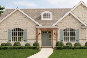 Home Plan - Exterior - Front Elevation for Cottage House Plan #1123-2 - 5 bed, 3 bath