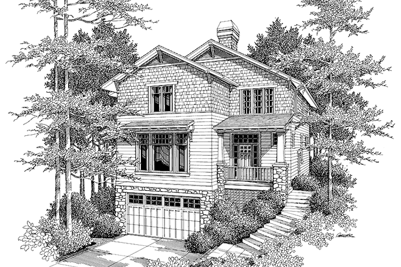 Home Plan - Exterior - Front Elevation 3 for Craftsman House Plan #48-782 - 3 bed, 2.5 bath