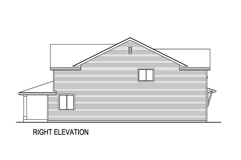 Architectural House Design - Exterior - Other Elevation 1 for Farmhouse House Plan #569-55 - 5 bed, 3 bath