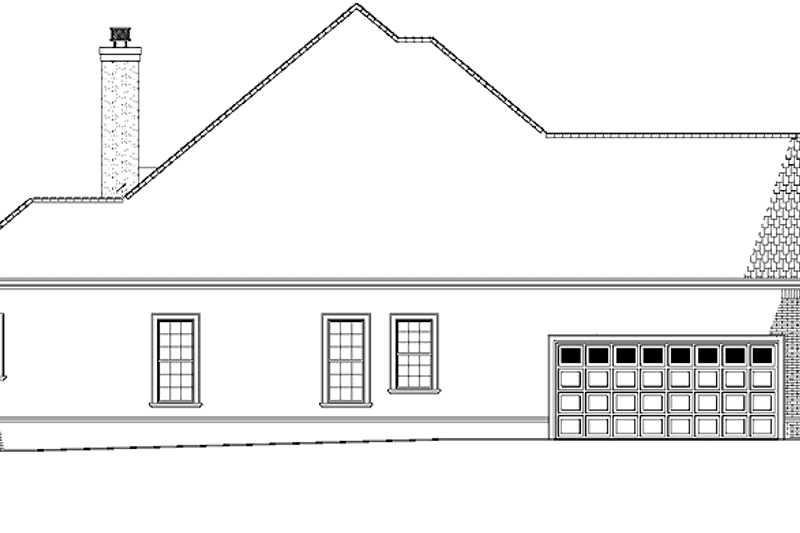 Dream House Plan - Exterior - Other Elevation for Ranch House Plan #17-3211 - 4 bed, 3 bath