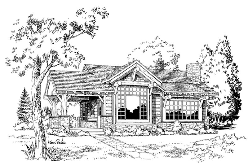Home Plan - Floor Plan - Other Floor for Cabin House Plan #942-14 - 2 bed, 2 bath