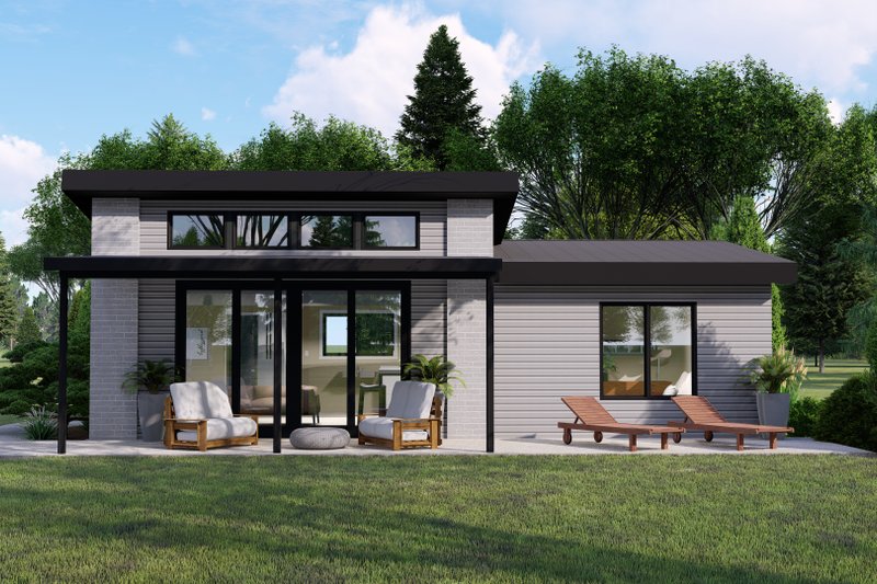 Dream House Plan - Modern Exterior - Front Elevation Plan #1064-211