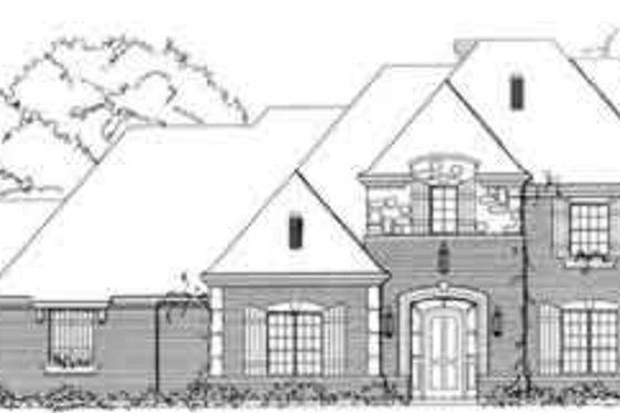 Exterior - Front Elevation for European House Plan #141-113 - 4 bed, 4.5 bath
