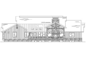 Exterior - Rear Elevation for Country House Plan #5-311 - 5 bed, 6 bath