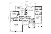 European Style House Plan - 3 Beds 2.5 Baths 2297 Sq/Ft Plan #40-224 