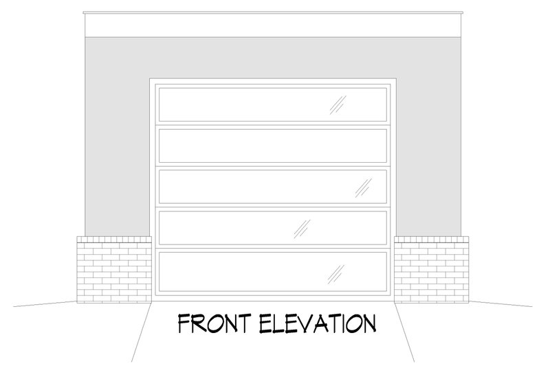 House Design - Exterior - Front Elevation 3 for Colonial House Plan #932-1162, 0 bath