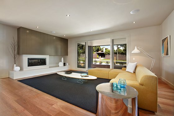 Interior - Family Room for Modern House Plan #496-17 - 4 bed, 2.5 bath