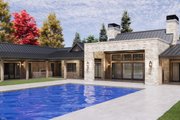 Modern Style House Plan - 4 Beds 4.5 Baths 4944 Sq/Ft Plan #1096-172 Exterior 