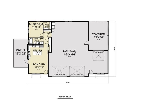 Barndominium Floor Plan - Main Floor Plan #1070-121