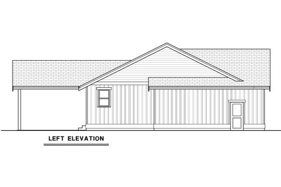 Exterior - Other Elevation for Craftsman House Plan #1070-204 - 4 bed, 2 bath