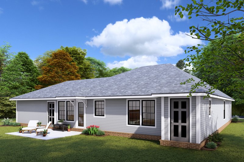 Dream House Plan - Exterior - Other Elevation 1 for Craftsman House Plan #20-1884 - 4 bed, 2 bath