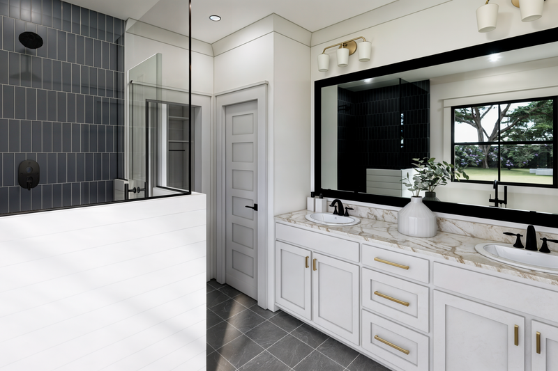 Architectural House Design - Interior - Master Bathroom for Barndominium House Plan #1074-114 - 3 bed, 2 bath