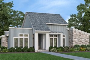 Contemporary Exterior - Front Elevation Plan #45-621