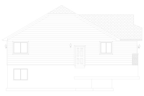 Exterior - Other Elevation 1 for Traditional House Plan #1060-196 - 3 bed, 2 bath