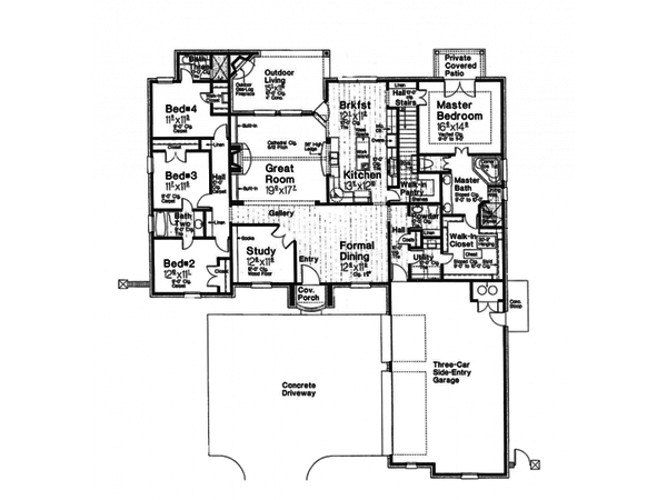European Floor Plan - Main Floor Plan #310-994