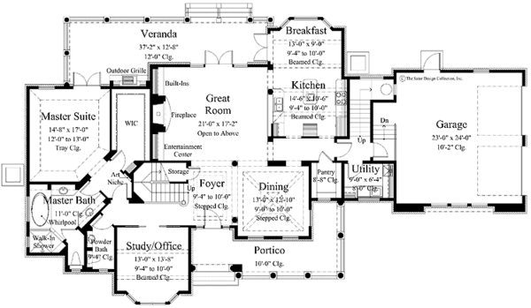 Architectural House Design - Traditional Floor Plan - Main Floor Plan #930-261