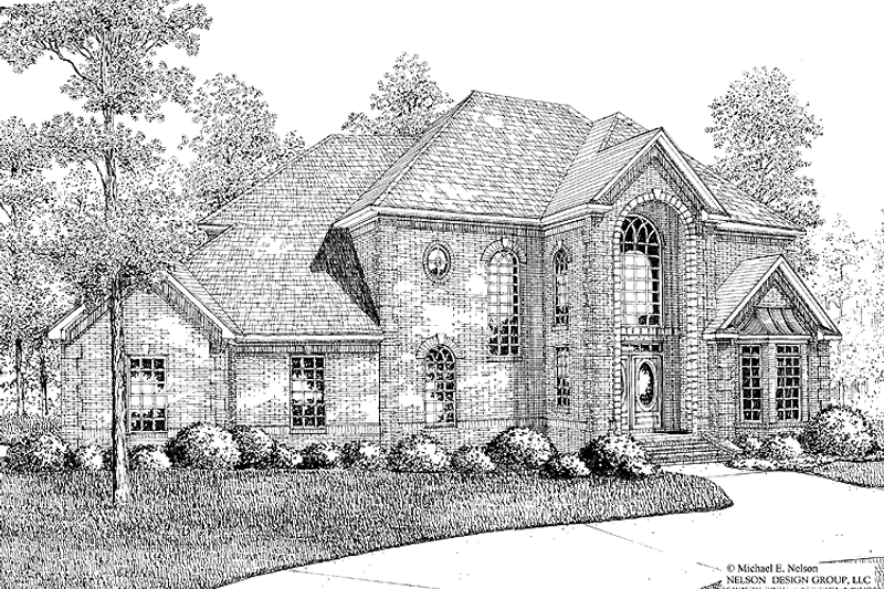 Traditional Style House Plan - 3 Beds 2.5 Baths 2653 Sq/Ft Plan #17-2823