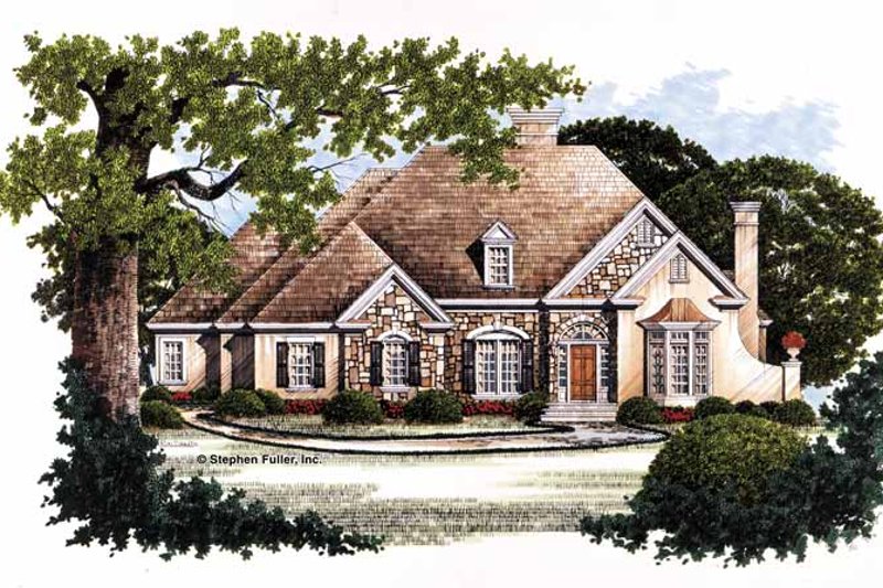 Home Plan - Country Exterior - Front Elevation Plan #429-79