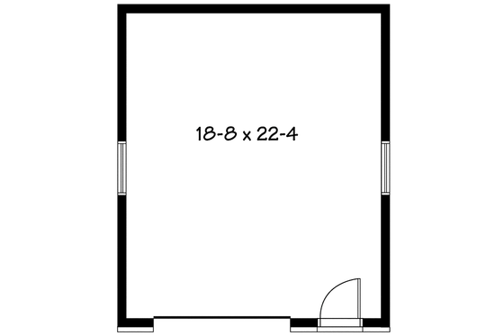 Floor Plan - Main Floor for Contemporary House Plan #23-2563, 0 bath