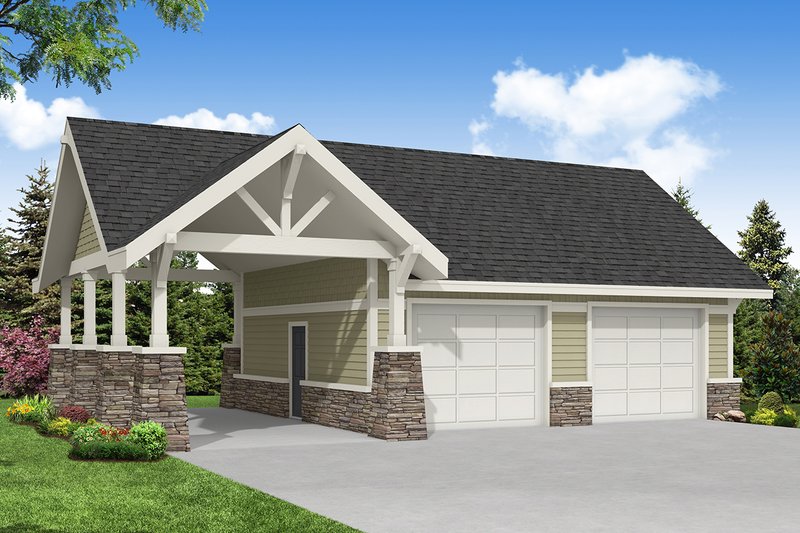 Dream House Plan - Craftsman Exterior - Front Elevation Plan #124-658