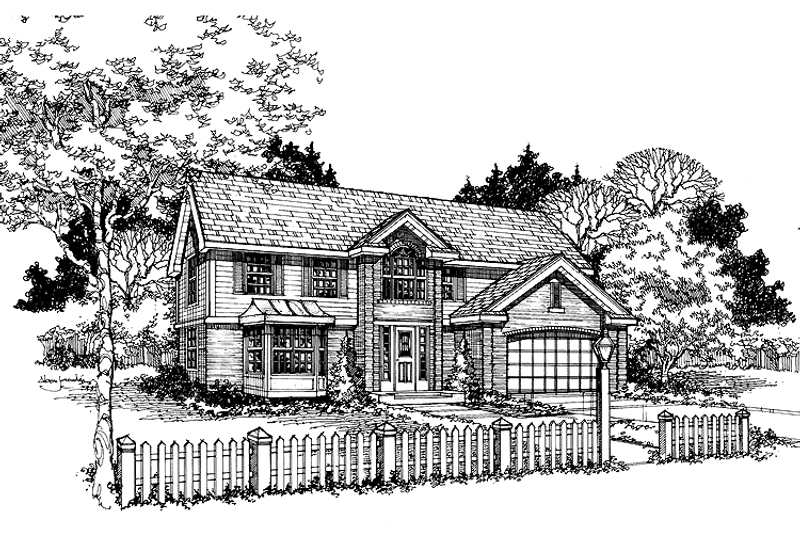 Dream House Plan - Traditional Exterior - Front Elevation Plan #320-933