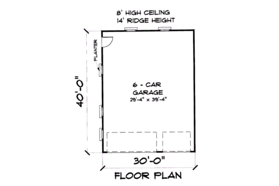 Floor Plan - Main Floor for Ranch House Plan #75-190, 0 bath