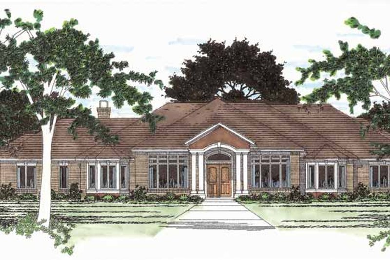 Architectural House Design - Ranch Exterior - Front Elevation Plan #472-94