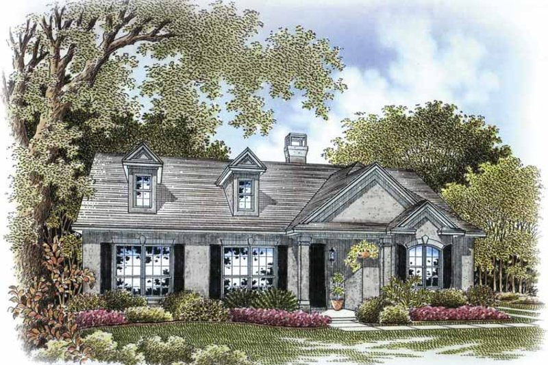 Home Plan - Exterior - Front Elevation 3 for Ranch House Plan #999-170 - 3 bed, 3.5 bath