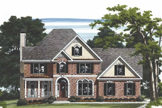Exterior - Front Elevation 3 for Traditional House Plan #927-466 - 4 bed, 2.5 bath