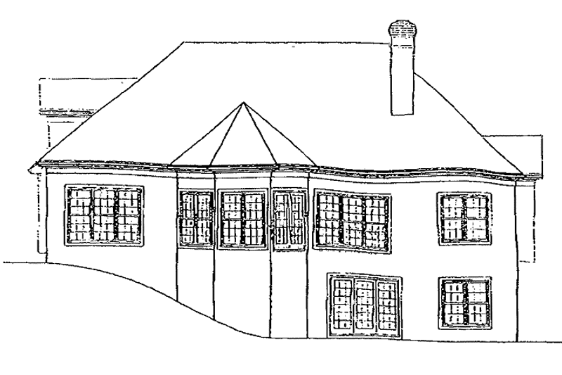 Home Plan - Exterior - Rear Elevation for Traditional House Plan #453-94 - 3 bed, 2.5 bath