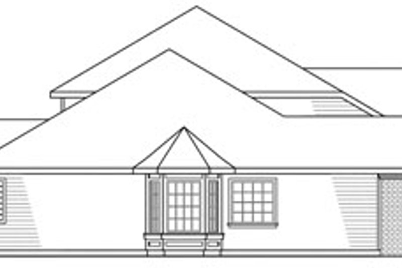 Home Plan - Exterior - Other Elevation for European House Plan #124-319 - 4 bed, 3.5 bath
