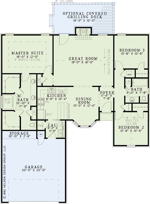 House Design - Traditional Floor Plan - Main Floor Plan #17-2179