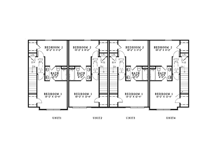 Dream House Plan - Floor Plan - Upper Floor for Traditional House Plan #17-3359 - 8 bed, 8 bath