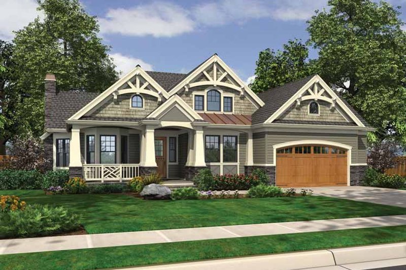 Architectural House Design - Traditional Exterior - Front Elevation Plan #132-542