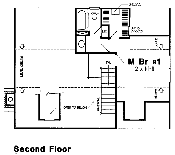 Country Floor Plan - Upper Floor Plan #312-363