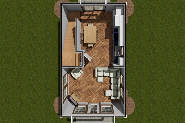 Cottage Floor Plan - Main Floor Plan #513-2238