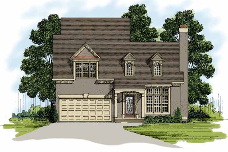 Dream House Plan - Traditional Exterior - Front Elevation Plan #56-661