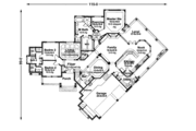 Mediterranean Style House Plan - 5 Beds 4.5 Baths 4417 Sq/Ft Plan #120-213 Floor 