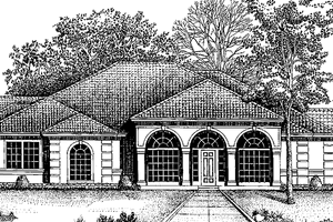 Architectural House Design - Country Exterior - Front Elevation Plan #974-33