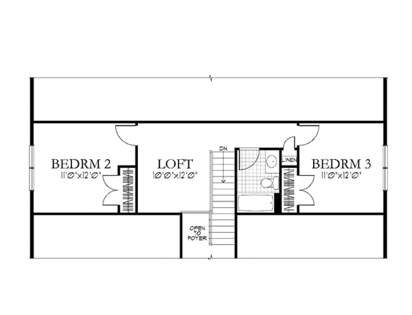 Home Plan - Craftsman Floor Plan - Upper Floor Plan #1029-61