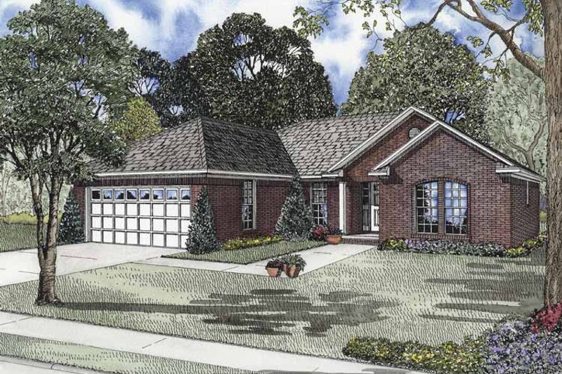 Architectural House Design - Ranch Exterior - Front Elevation Plan #17-2841
