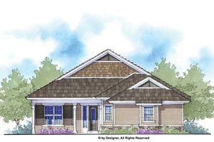 Country Exterior - Front Elevation Plan #938-65