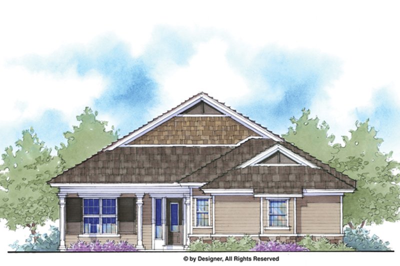 House Design - Country Exterior - Front Elevation Plan #938-65