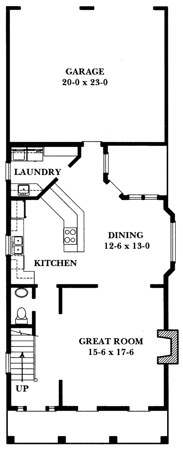 House Design - Classical Floor Plan - Main Floor Plan #1047-6
