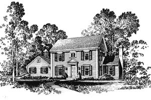House Blueprint - Classical Exterior - Front Elevation Plan #1016-10