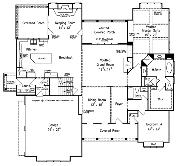 Home Plan - European Floor Plan - Main Floor Plan #927-426