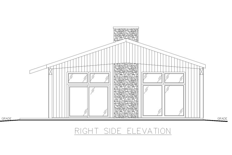 Dream House Plan - Exterior - Other Elevation 1 for Contemporary House Plan #117-1002 - 2 bed, 2 bath