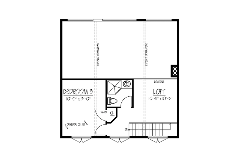 Dream House Plan - Floor Plan - Upper Floor for Contemporary House Plan #1061-8 - 3 bed, 3 bath