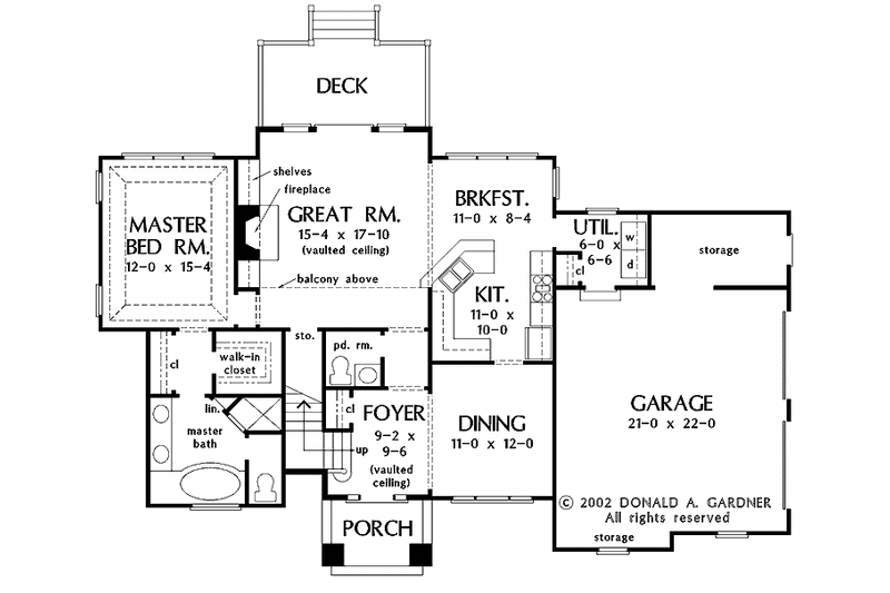 House Plan Design - Floor Plan - Main Floor for Country House Plan #929-672 - 3 bed, 2.5 bath